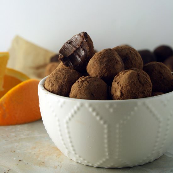 Vegan Chocolate & Orange Truffles