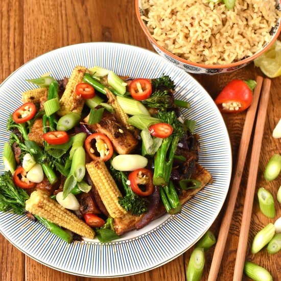 Teriyaki Tofu Stir-Fry