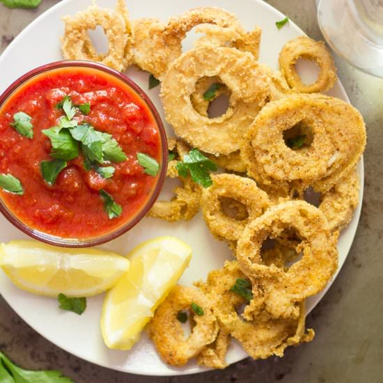 Trumpet Mushroom Calamari