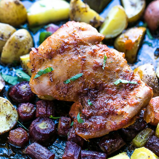 Sheet Pan Harissa Chicken