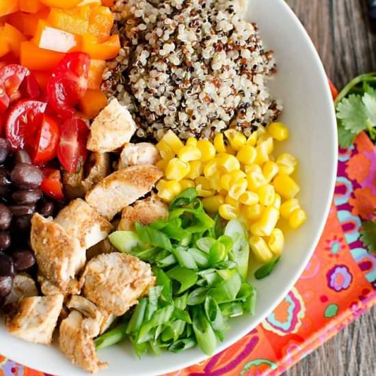 Easy Quinoa Burrito Bowls
