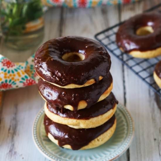 Chocolate Glazed Orange Donuts