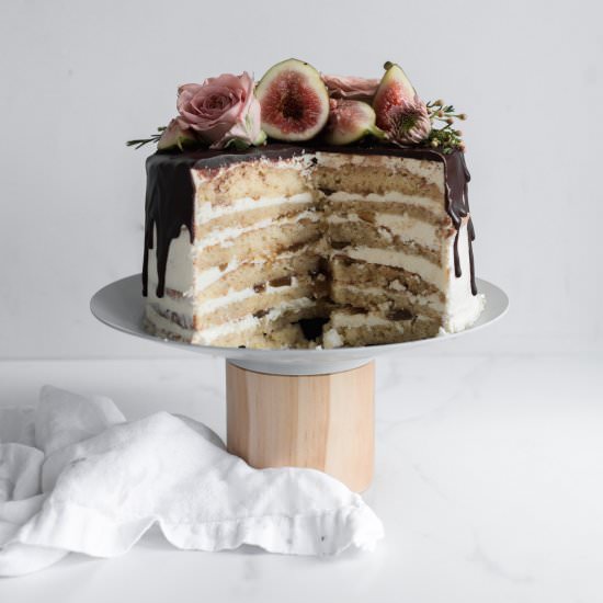 Fig and Almond Layer Cake