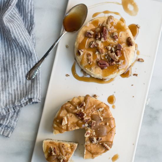 Salted Caramel Banana Cheesecake