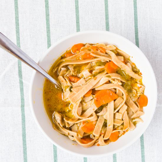 Dark Meat Chicken Noodle Soup