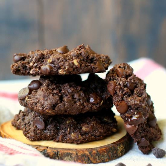 Chocolate Coconut Oatmeal Cookies