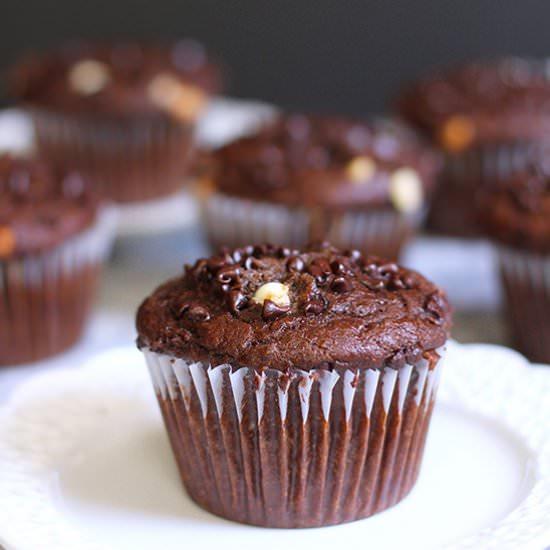 Jumbo Chocolate Banana Wheat Muffin