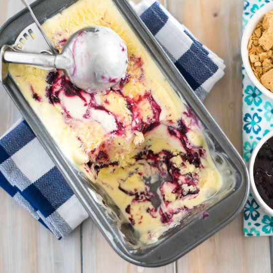 Blueberry Cheesecake Ice Cream