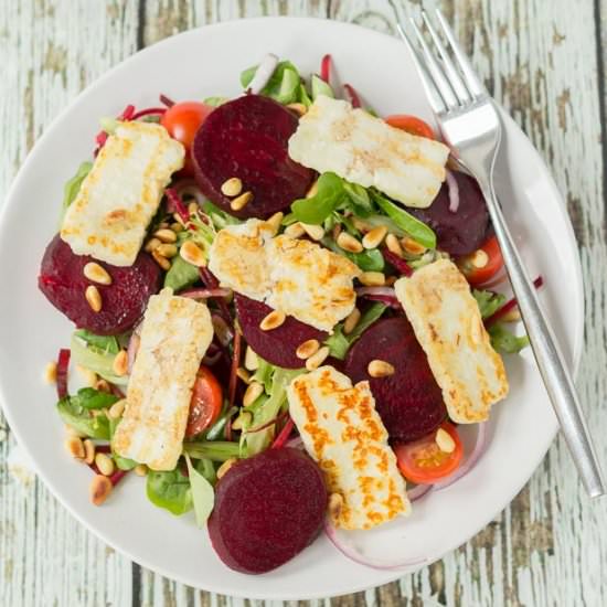 Halloumi and Beetroot Salad