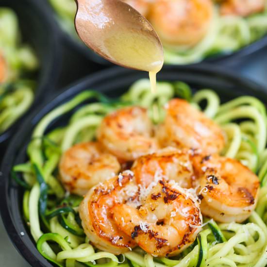 Shrimp Zucchini Noodles Meal Prep