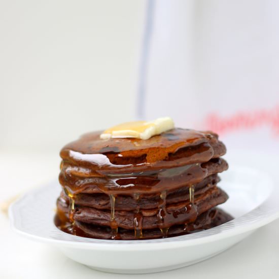 Cocoa Cranberry Pancakes