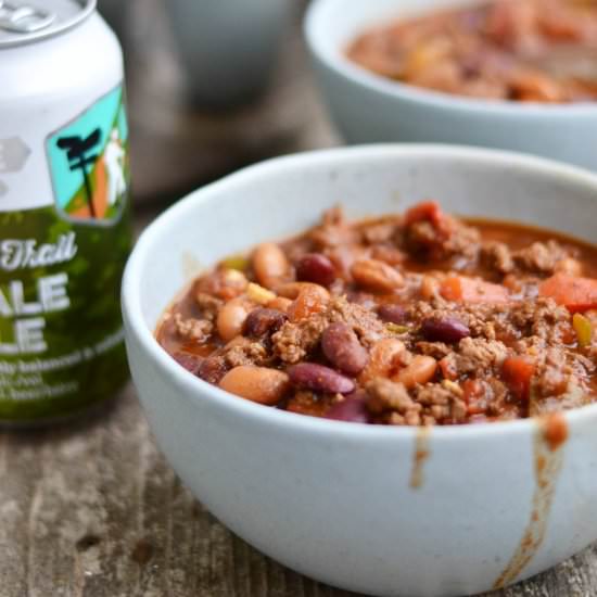 James’ Pale Ale Chili
