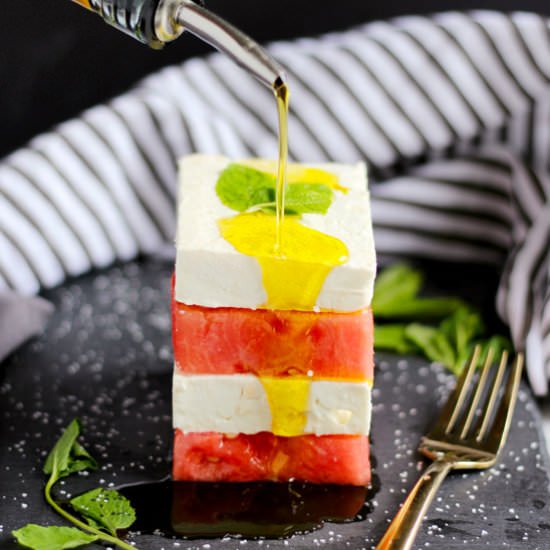 Watermelon + Feta Salad with Mint