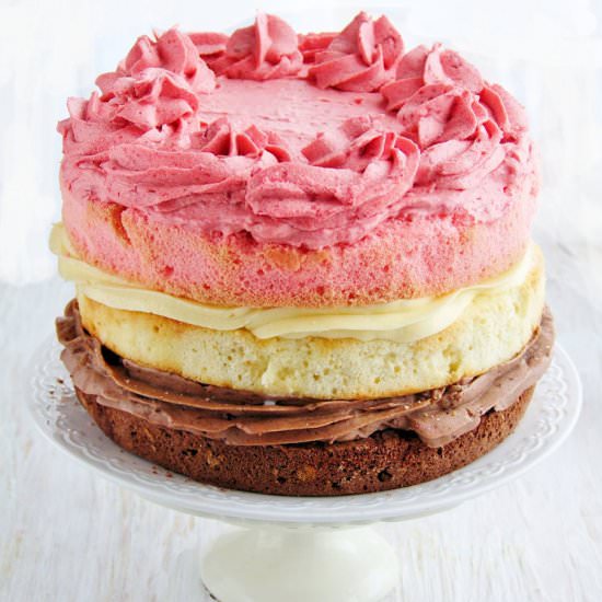 Neapolitan cake