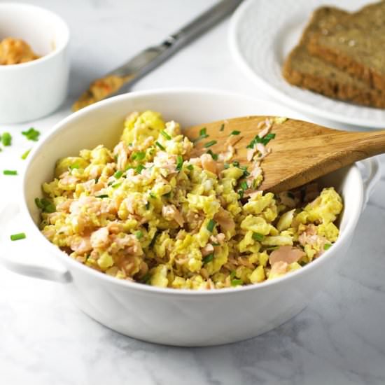 Smoked Salmon and Egg Scramble