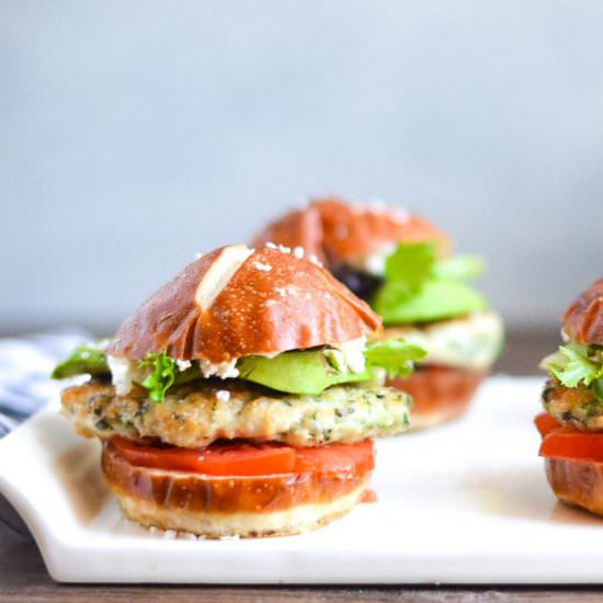 Green Goddess Chicken Sliders