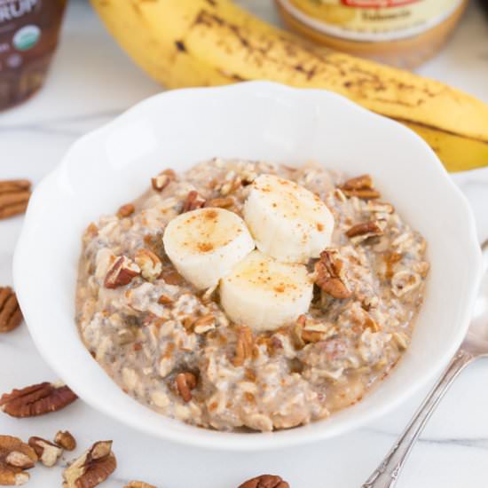 Nutty Banana Overnight Oats
