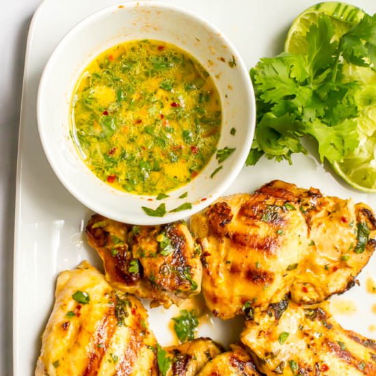 Coconut lime grilled chicken
