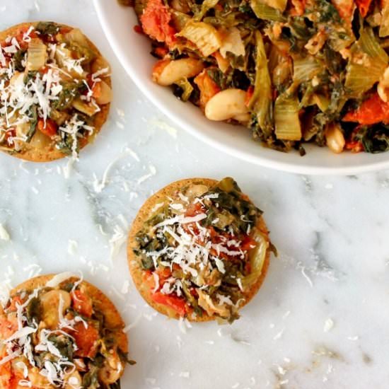 Italian Greens & Beans Bruschetta