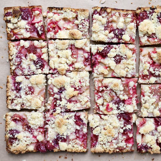 Cherry-Rhubarb Pie Bars
