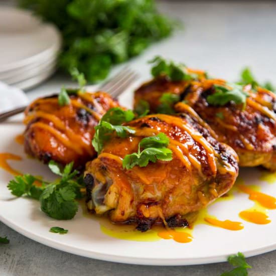 Mango Sriracha Roasted Chicken