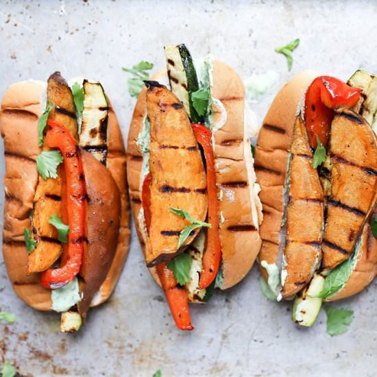 Grilled Sweet Potato Sandwiches