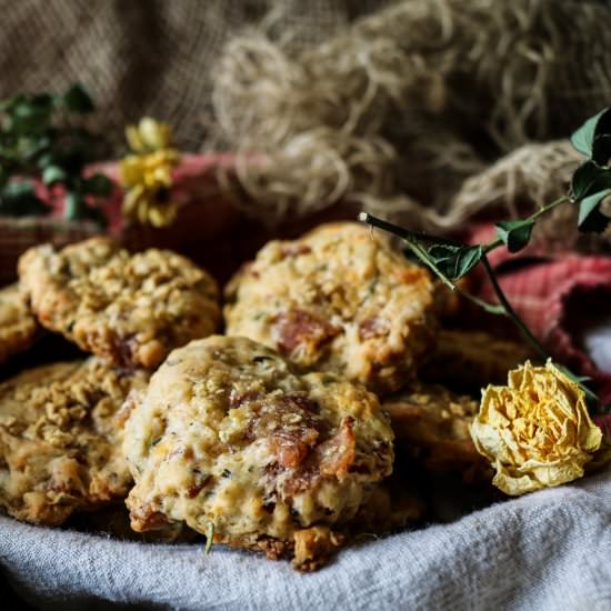 Cheddar Bacon Maple Cookies
