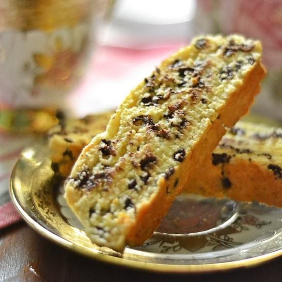Orange Chocolate Chip Biscotti