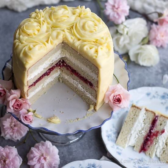 GF Low Carb Birthday Cake