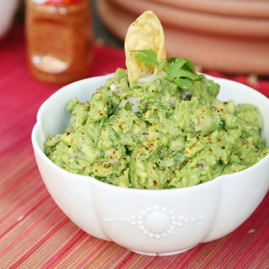 Easy Guacamole with Tajin