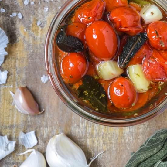 Marinated tomatoes