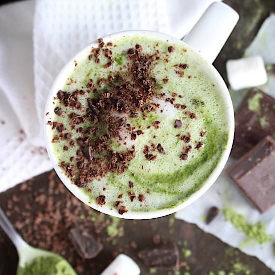 Creamy Vanilla Matcha Latte