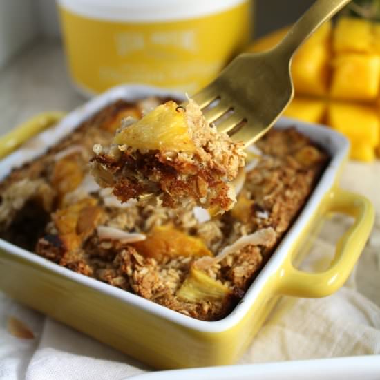 Healthy Tropical Baked Oatmeal