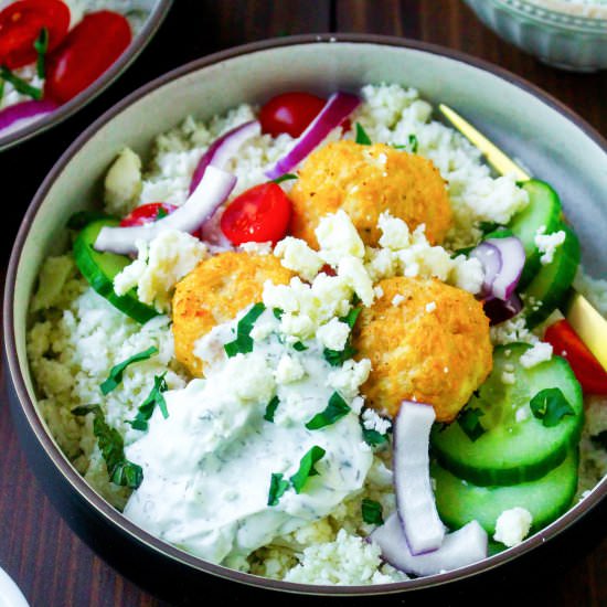 Greek Meatball Bowls