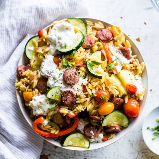 Lemon Orzo Salad