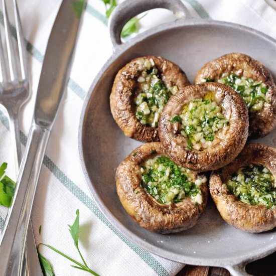 Garlic Stuffed Mushrooms