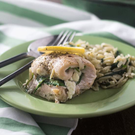 Greek Chicken Roulade