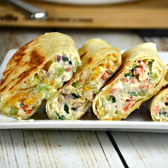 Easy Chicken Salad Snack Wraps