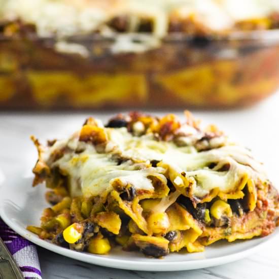 High Protein Mexican Lasagna