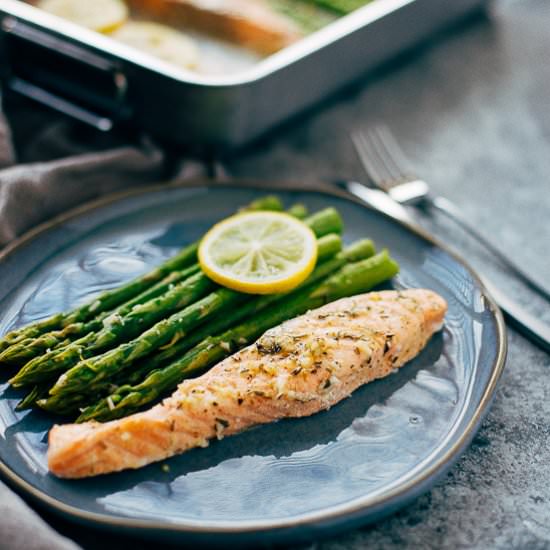 One Sheet Baked Salmon