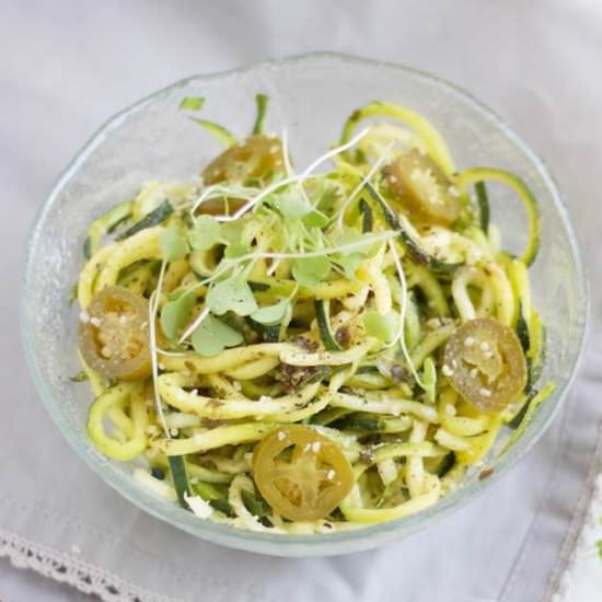 Jalapeno Pesto Zucchini Noodles