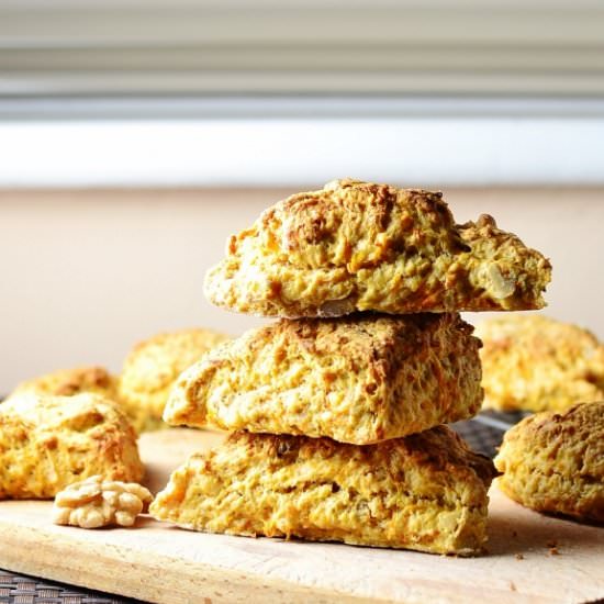Carrot Walnut Scones with Skyr