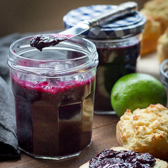 Blueberry Lime Chia Jam
