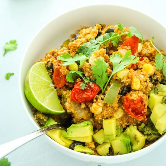 Mexican Cauliflower Rice Skillet