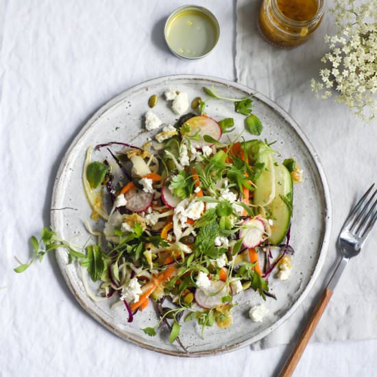 Rainbow Salad with Feta