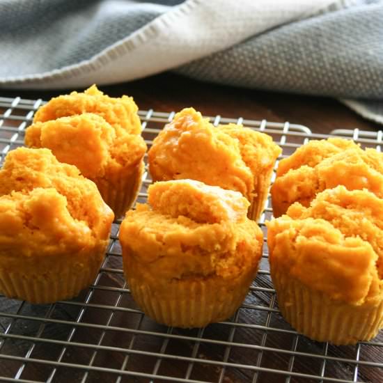 Steamed Carrot Muffins