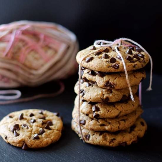 Almond Butter Chocolate Chip Cookie