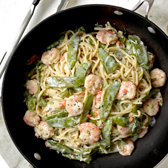 One-Pot Shrimp Alfredo