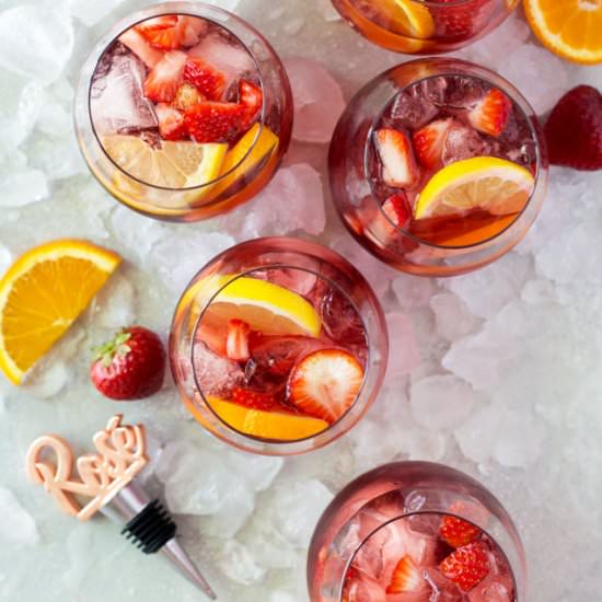 Strawberry Rosé Sangria