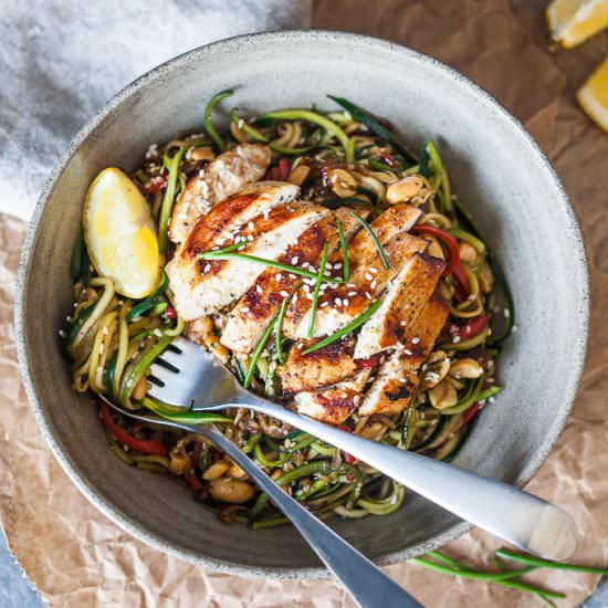Low-Carb Chicken Zucchini Noodles